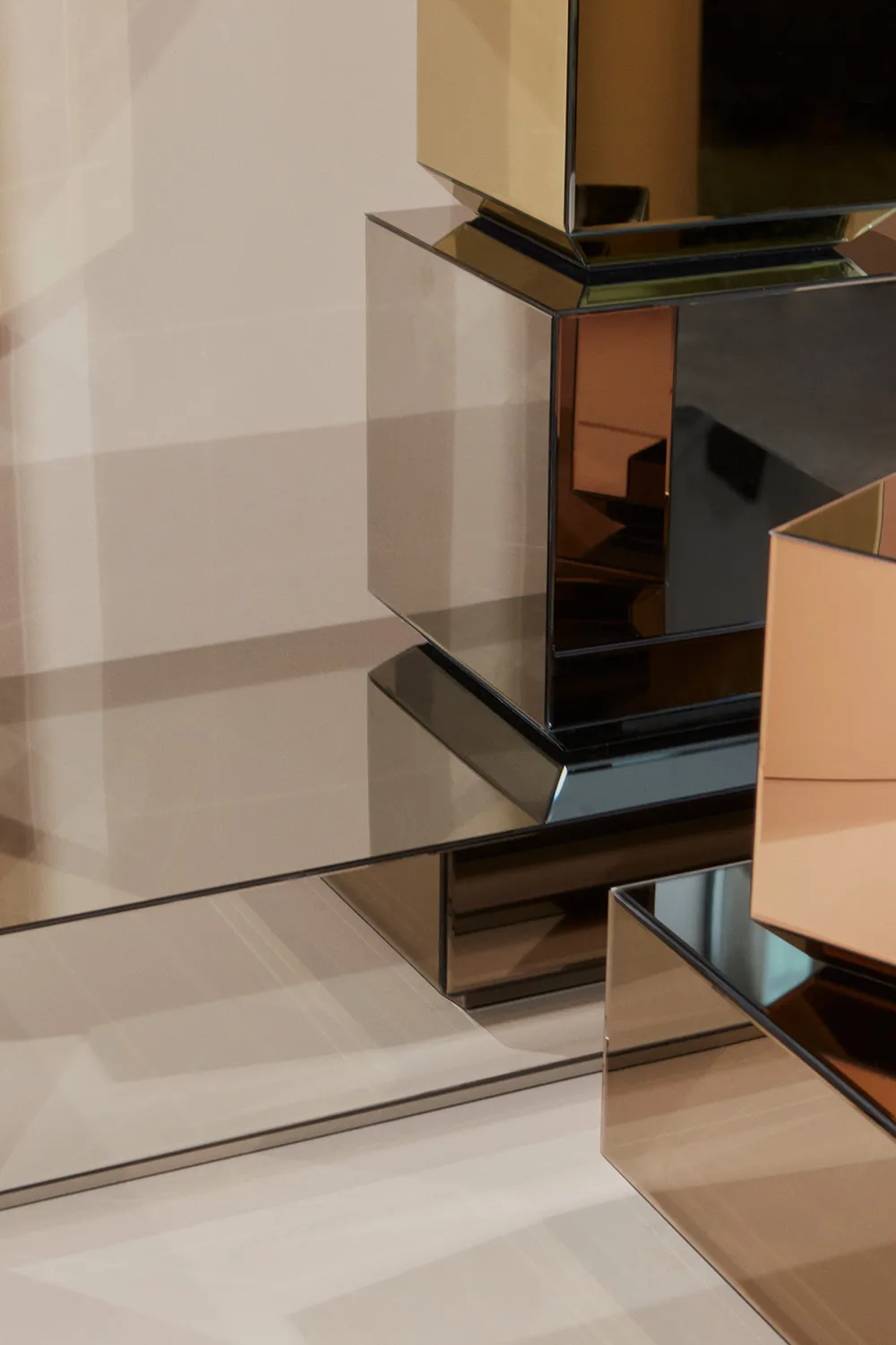 Speculum stolik kawowy 80x80 cm, Czarny AYTM