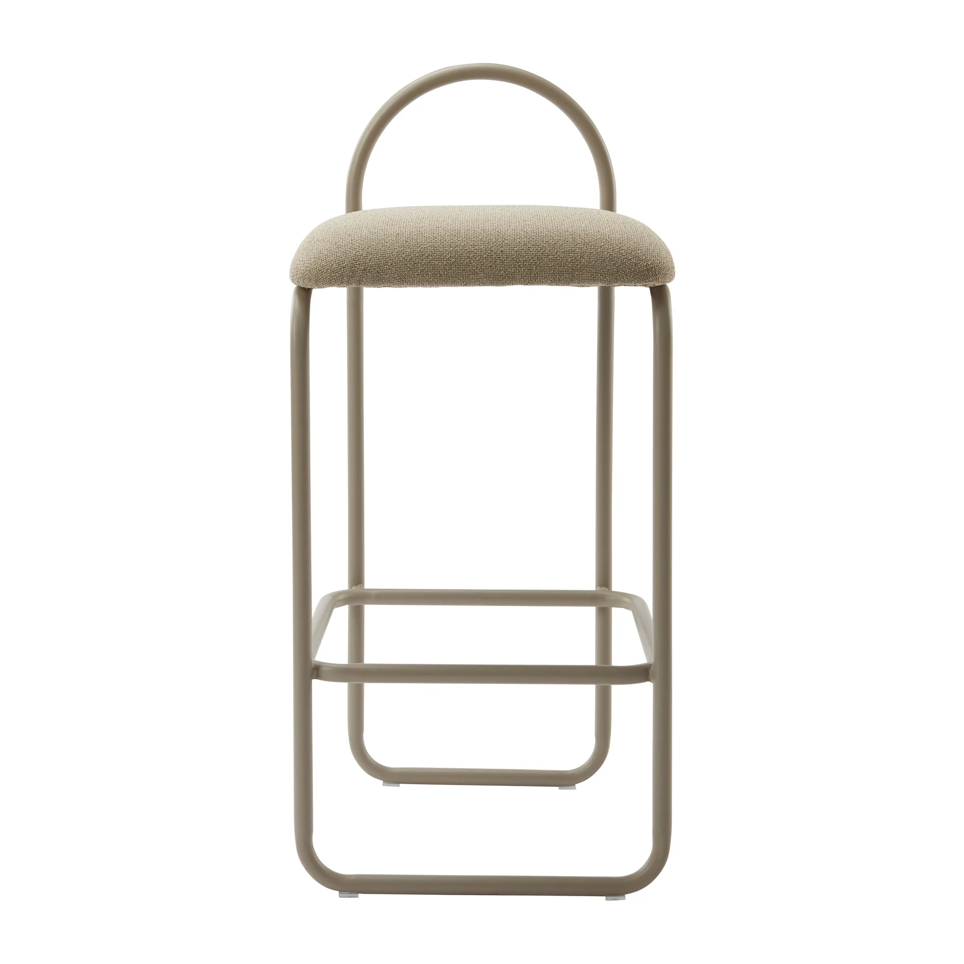 Stołek barowy Angiu, bouclé, Taupe AYTM