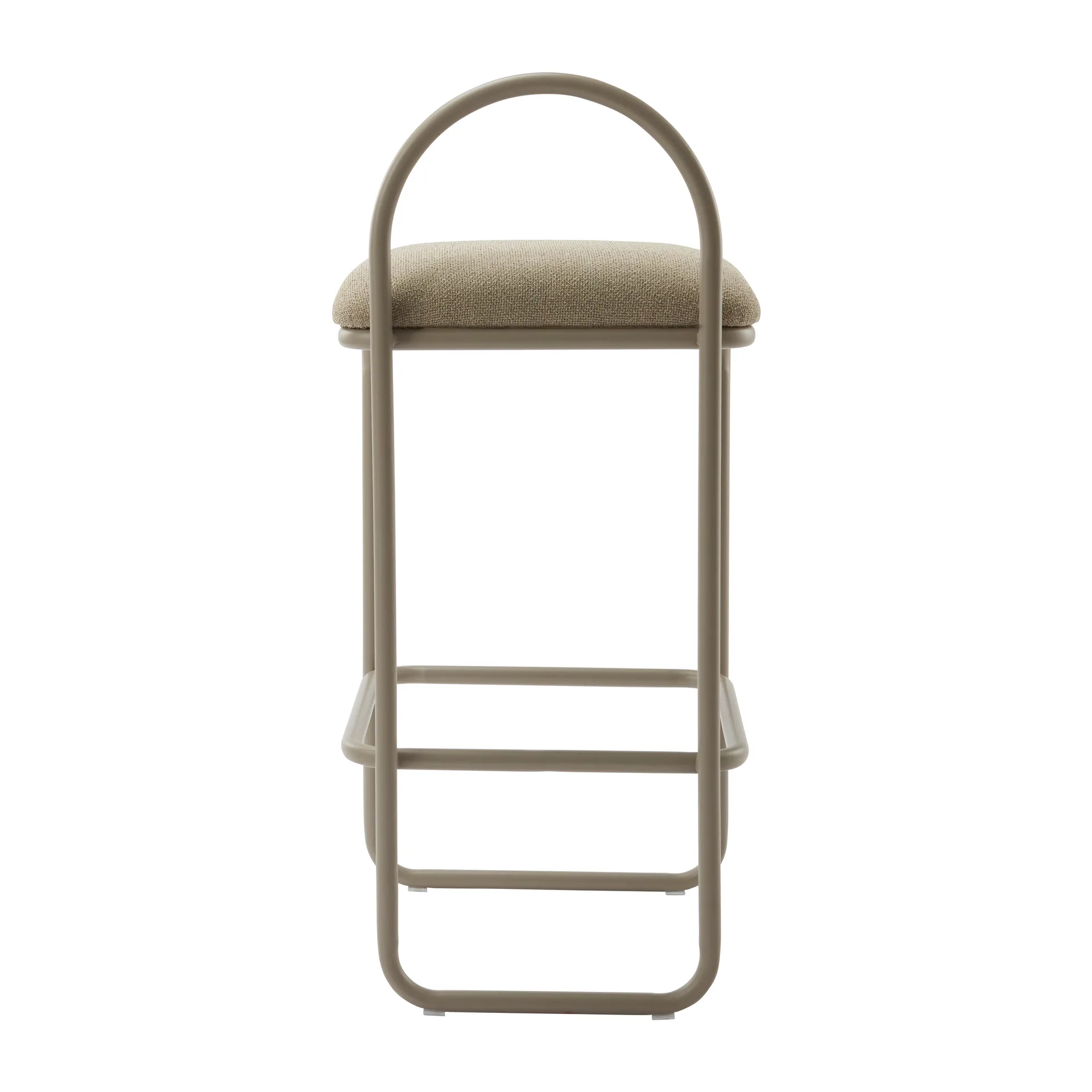 Stołek barowy Angiu, bouclé, Taupe AYTM