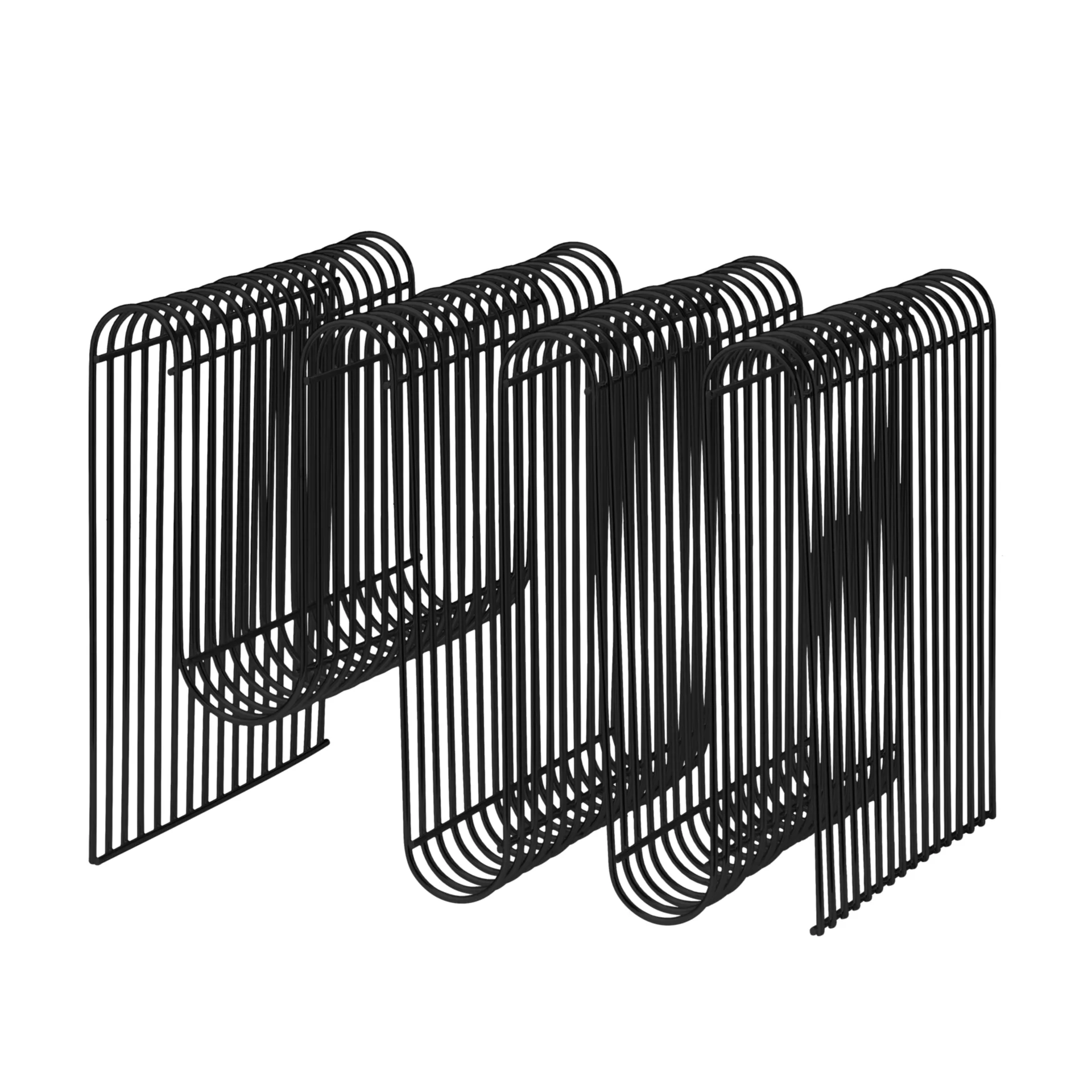 Stojak na czasopisma Curva, czarny AYTM