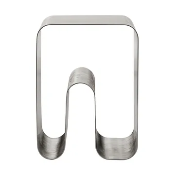 Taboret Curva solid - Silver, 32x32x43,2 cm - AYTM