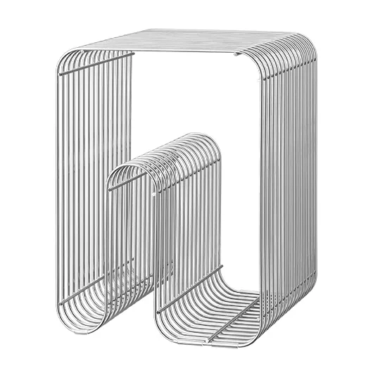 Taboret Curva, srebro AYTM