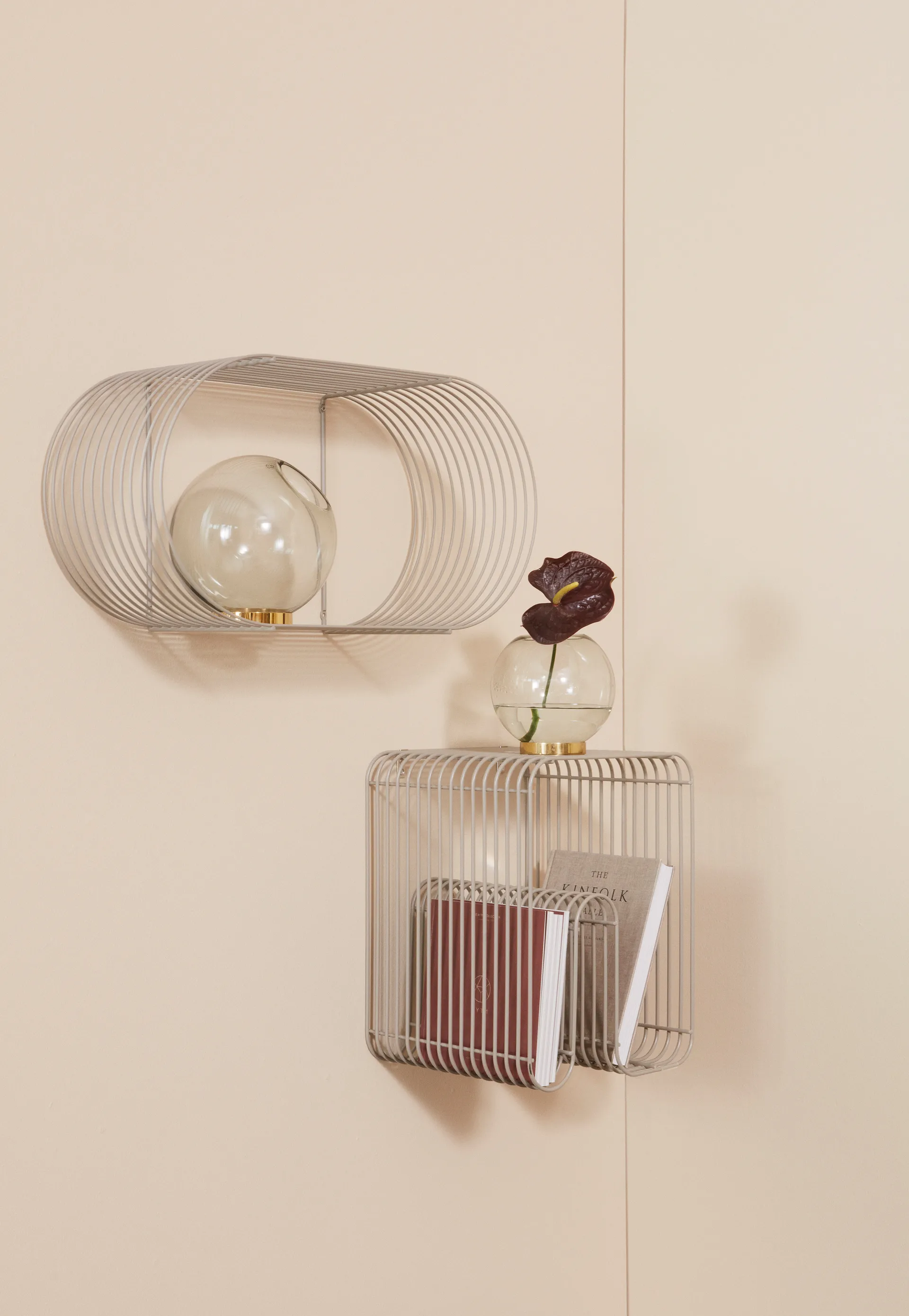 Taboret Curva, Taupe AYTM