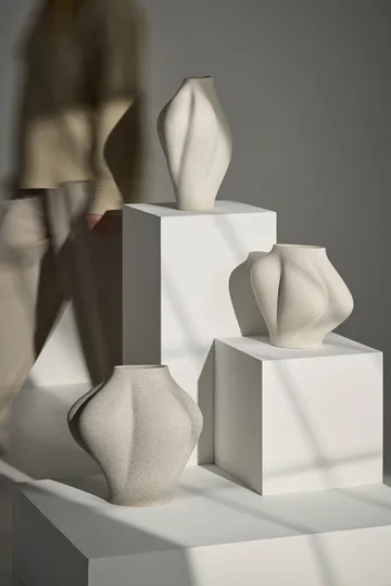 Wazon Saltare - Taupe, Ø13,8×30 cm - AYTM