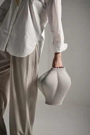 Wazon Saltare - Taupe, Ø13,8×30 cm - AYTM