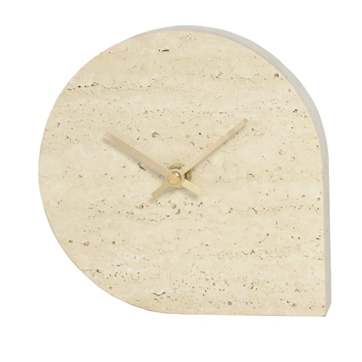 Zegar STILLA 15,8x16 cm  - Travertine - AYTM