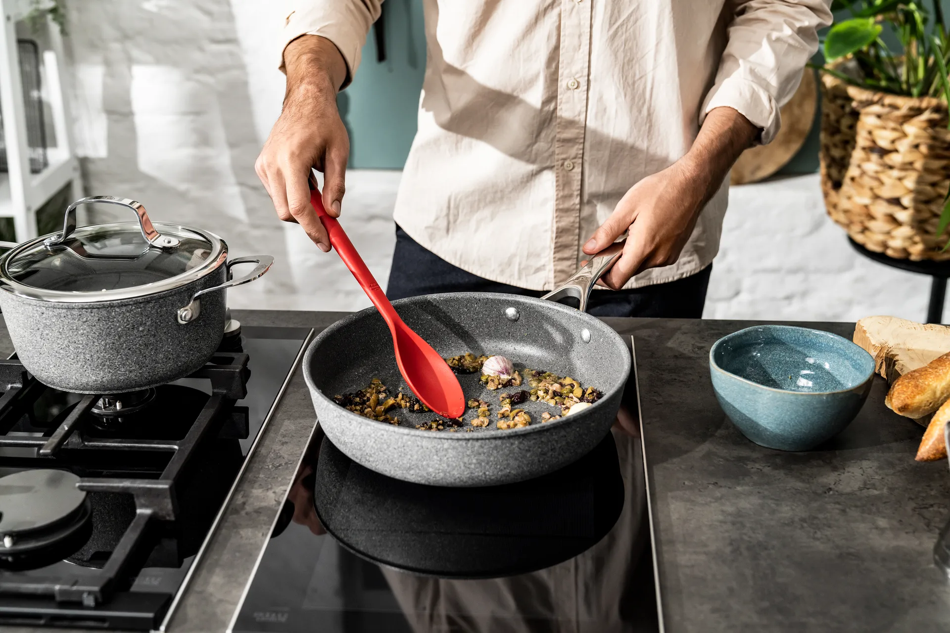 Patelnia ceramiczna Ballarini Salina Ti-X Granit, 20 cm Ballarini