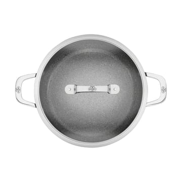 Patelnia do serwowania Salina Ceramic Granit z pokrywką szklaną - 28 cm - Ballarini