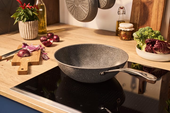 Patelnia wok ceramiczna Ballarini Salina Ceramic Granit, 30 cm Ballarini