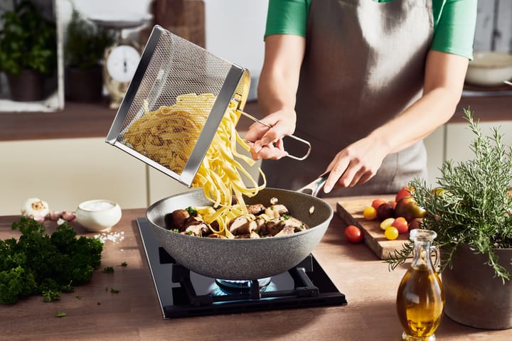 Patelnia wok ceramiczna Ballarini Salina Ti-X Granit , 30 cm Ballarini