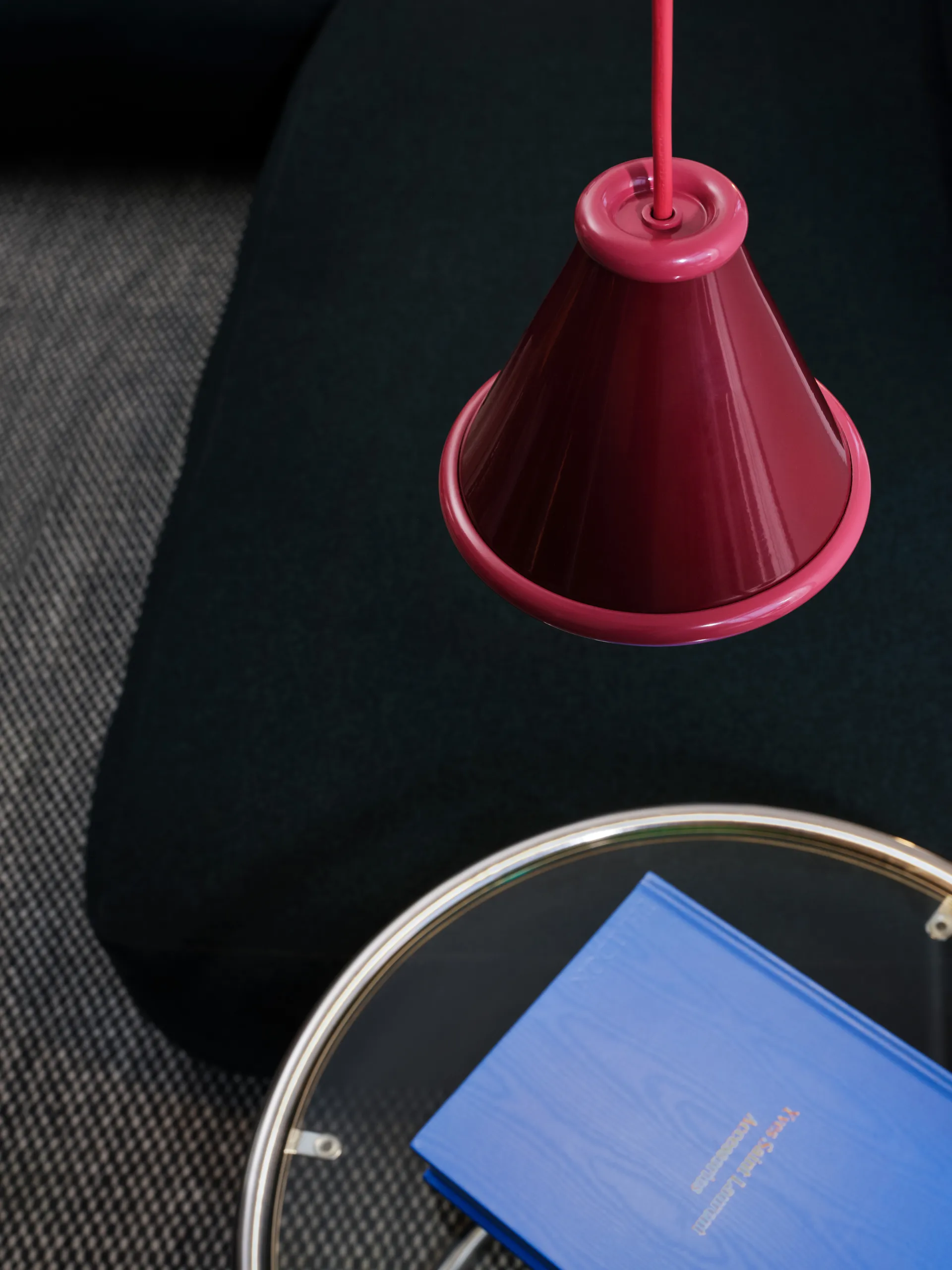 Belle lampa wisząca Ø15 cm, Bordowy-red violet Belid