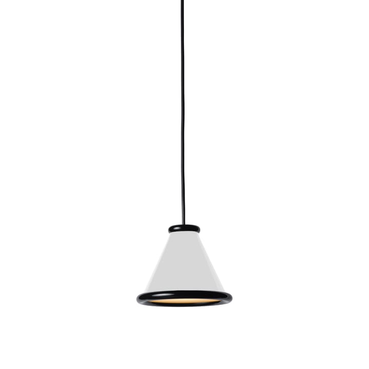Belle lampa wisząca Ø15 cm - Błyszcząca biała-błyszcząca czarna - Belid