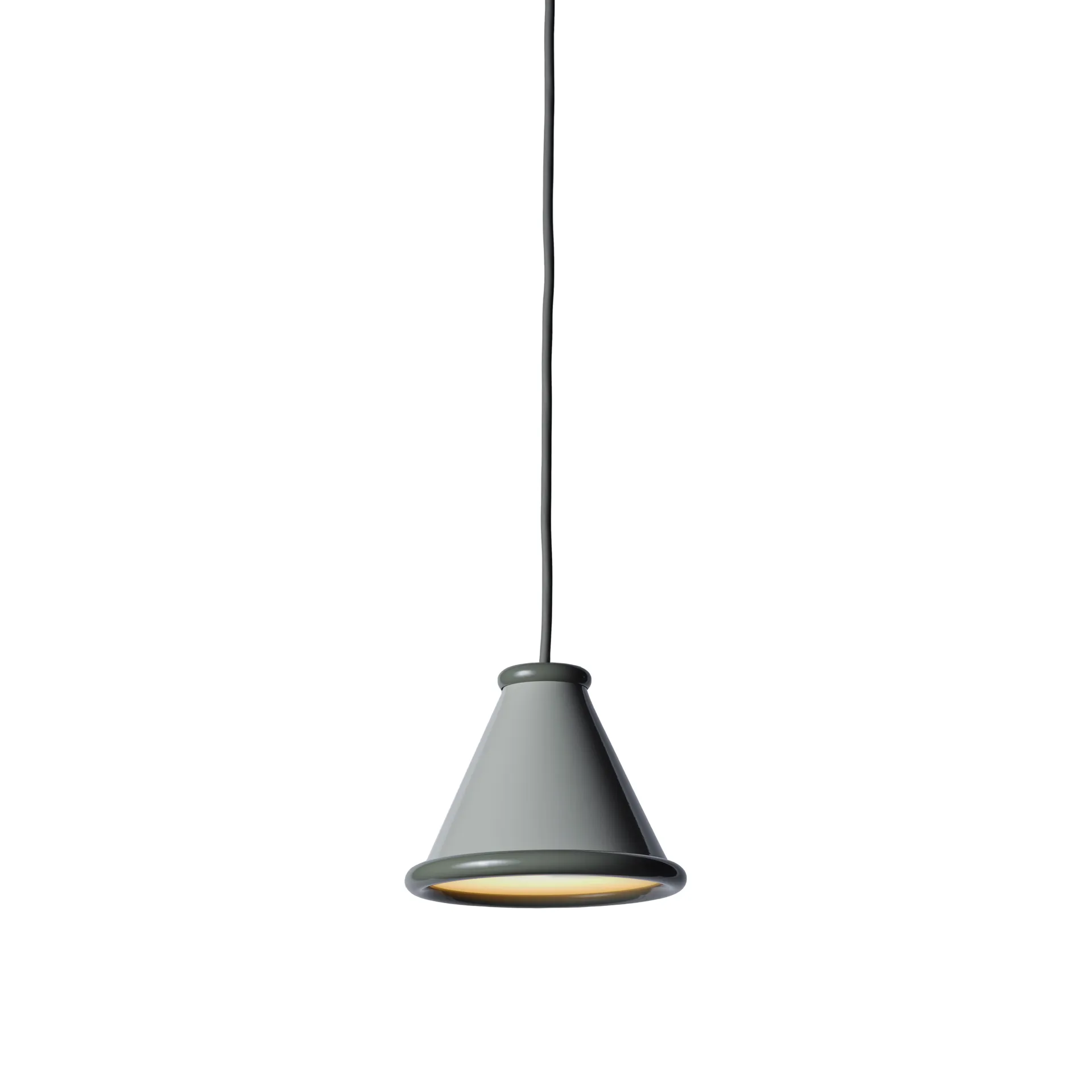 Belle lampa wisząca Ø15 cm, Pebble grey-moss grey Belid