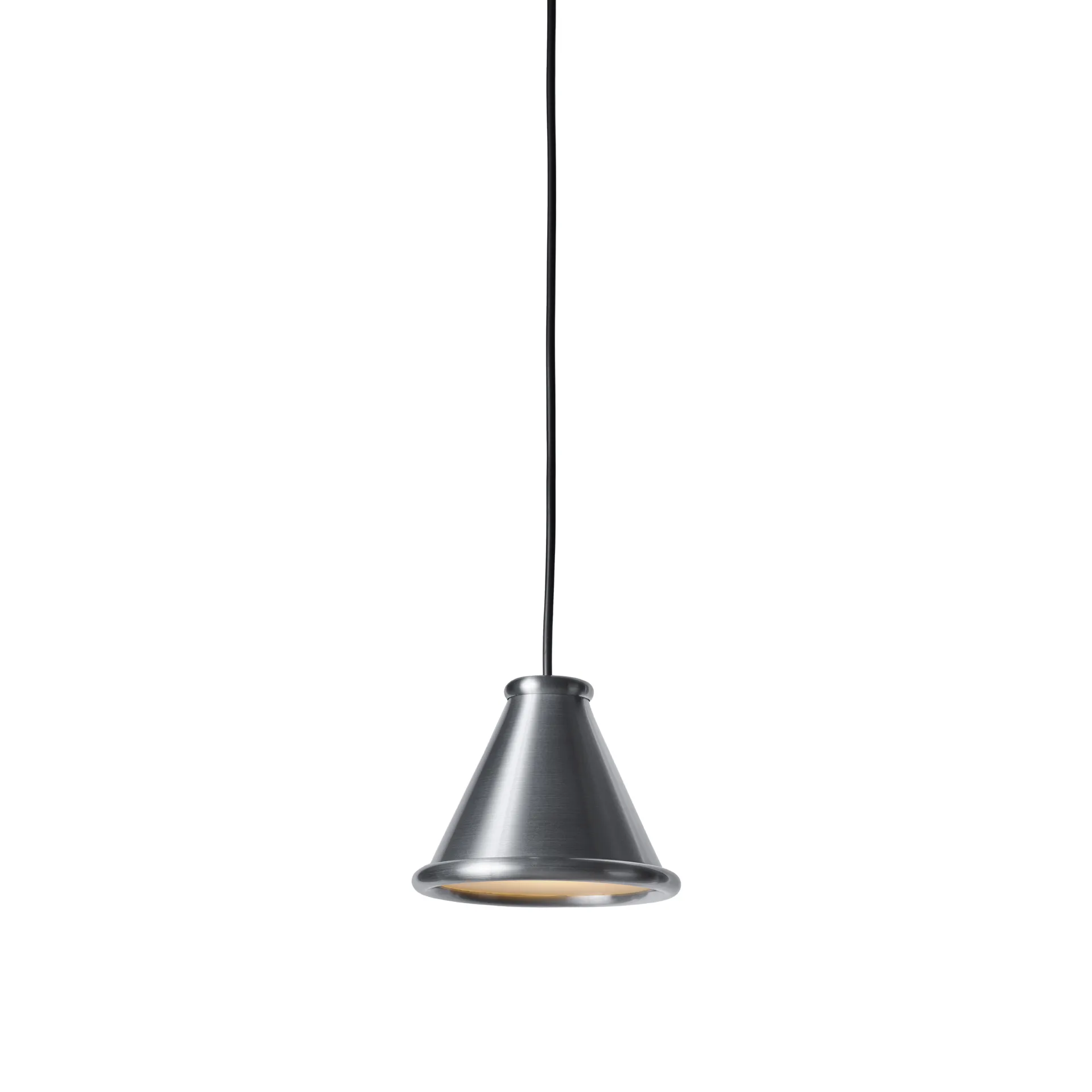 Belle lampa wisząca Ø15 cm, Szczotkowane aluminium Belid