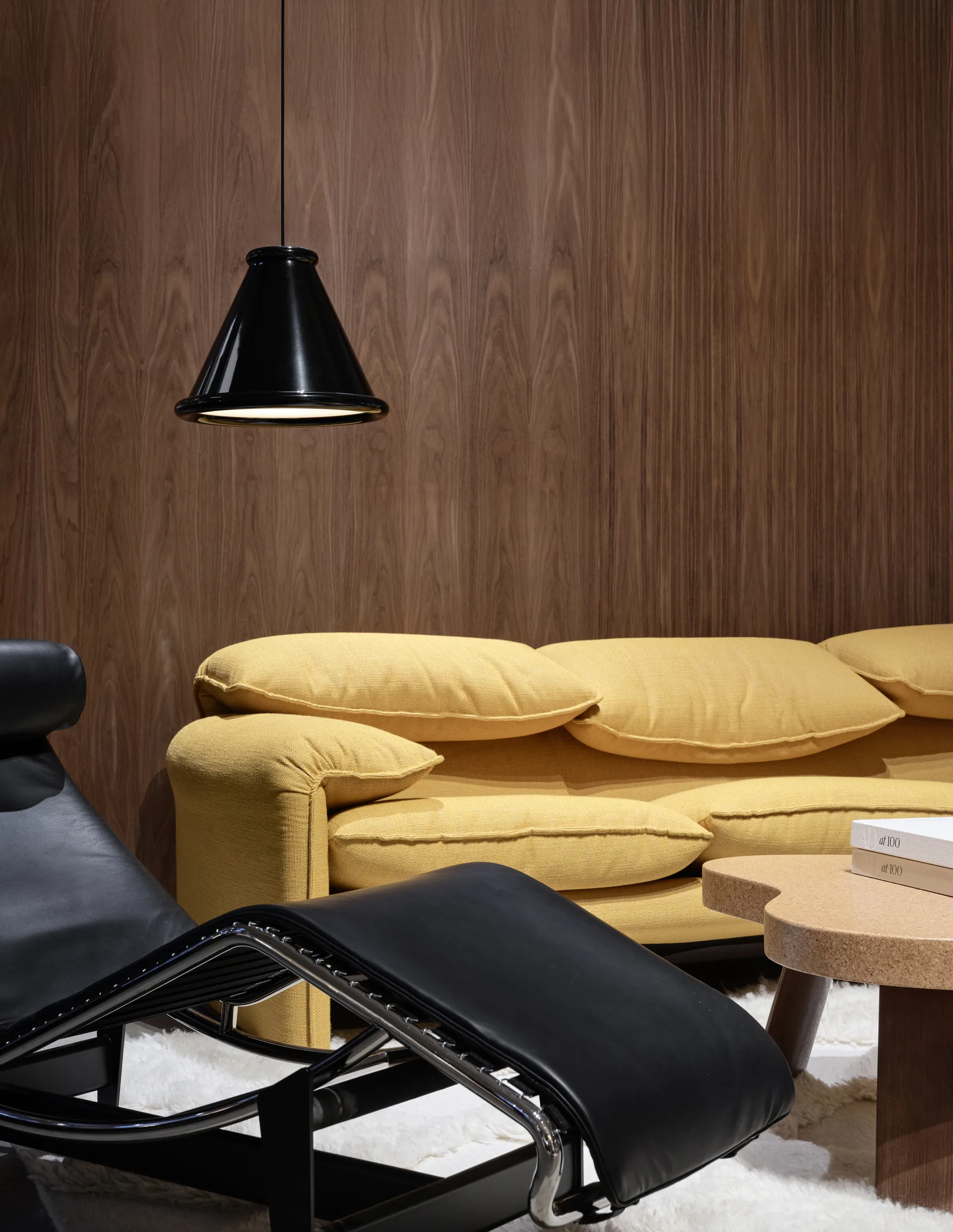 Belle lampa wisząca Ø36 cm, Błyszcząca czerń Belid