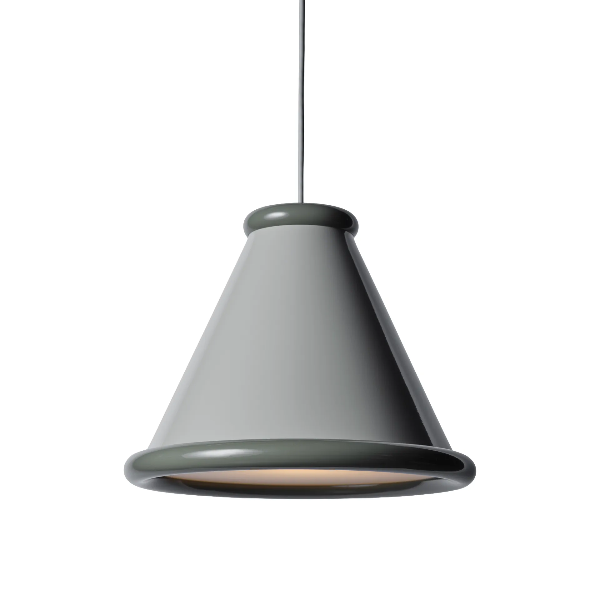 Belle lampa wisząca Ø36 cm, Pebble grey-moss grey Belid