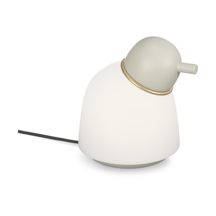 Bird lampa stołowa 21,5 cm - Piasek-mosiądz-szkło opalowe - Belid