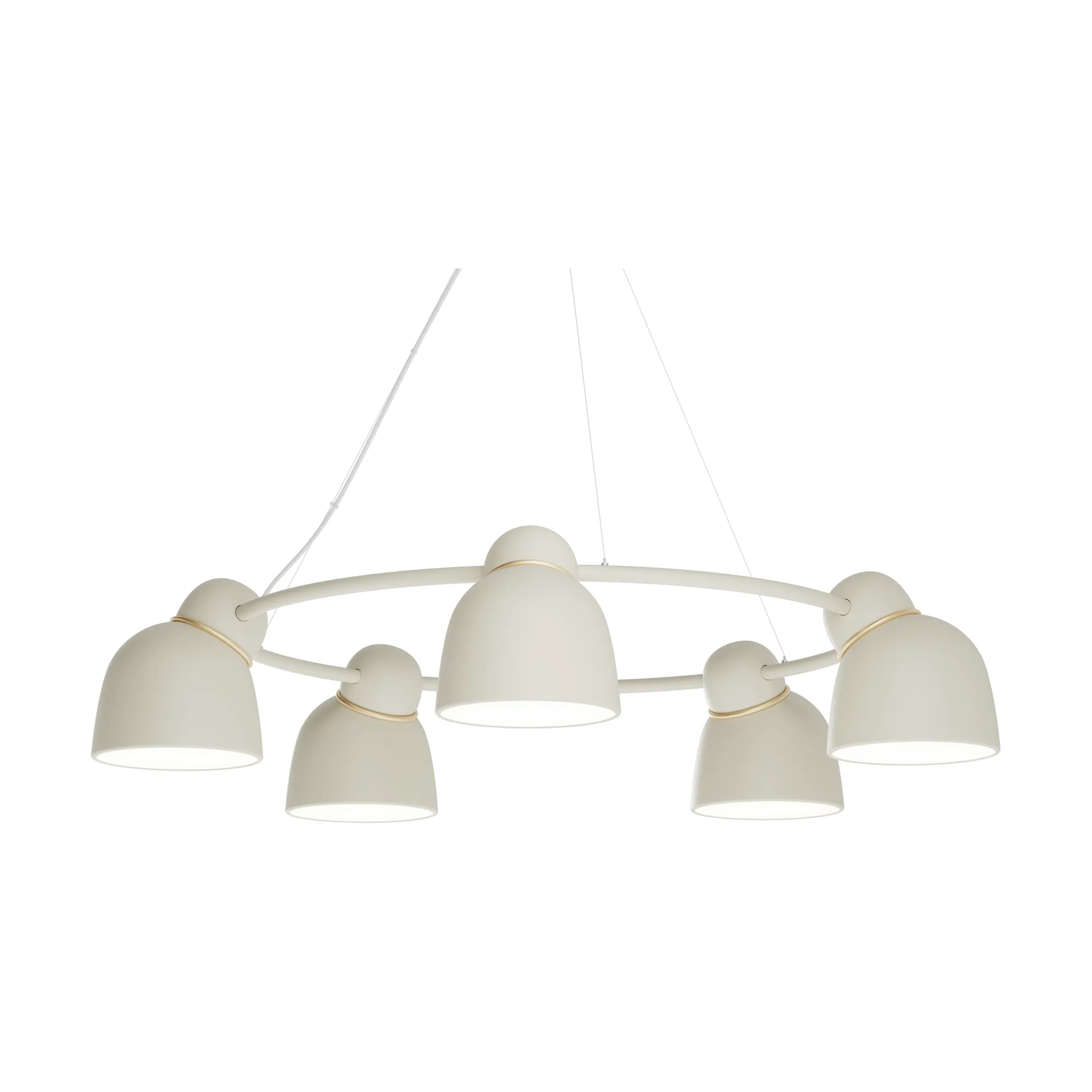 Bird żyrandol Ø95,3 cm, Piasek-mosiądz Belid