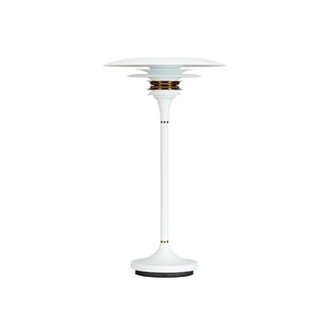 Diablo lampa stołowa Ø20 cm - Biały mosiądz - Belid