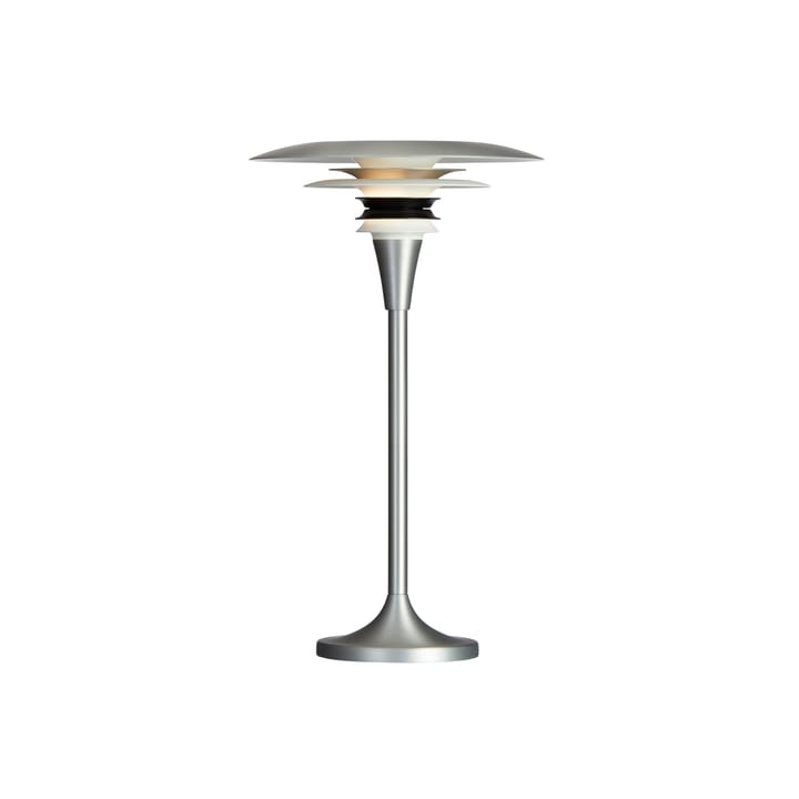 Diablo lampa stołowa Ø20 cm - Matowe aluminium-matowa czerń - Belid