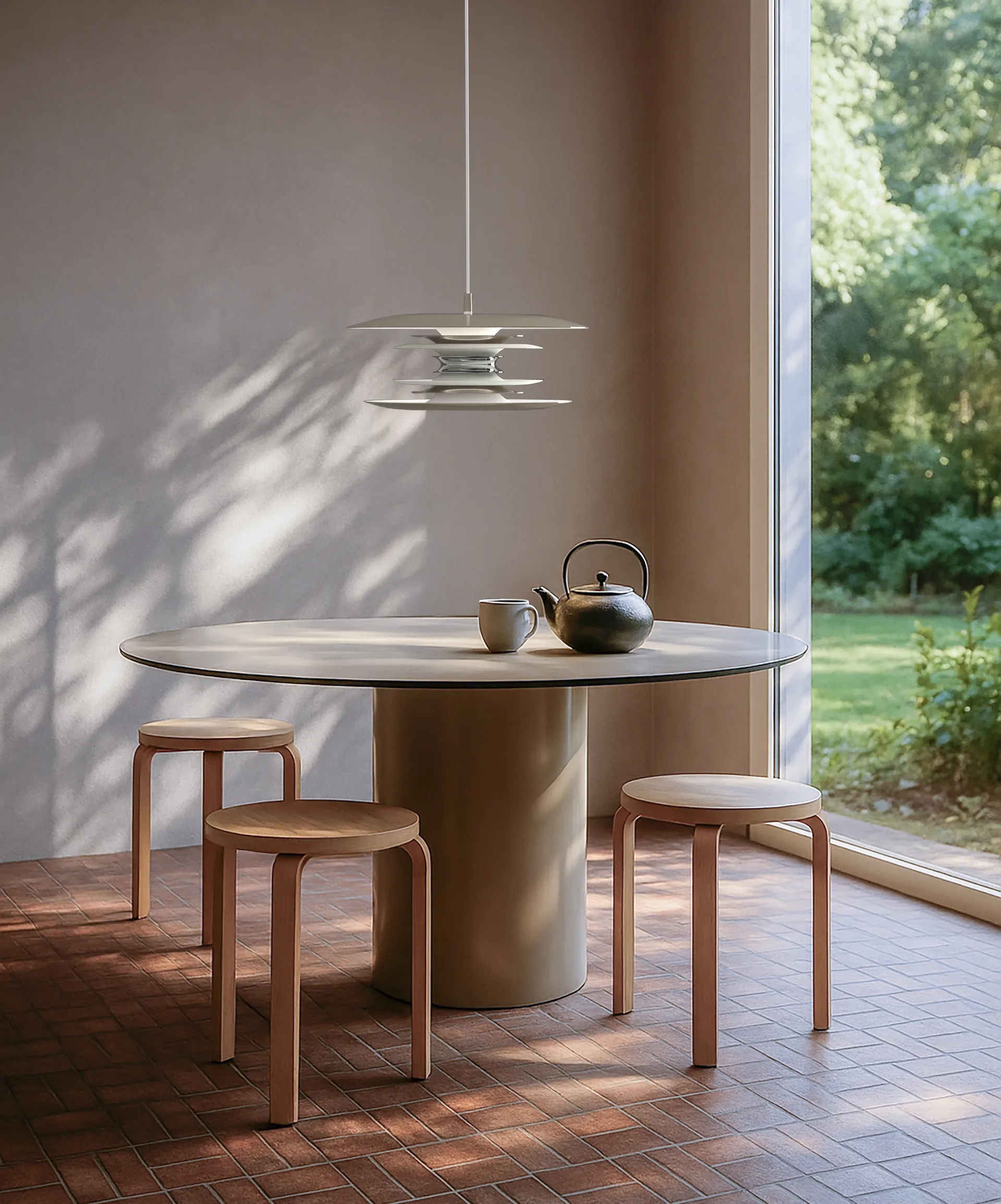 Diablo lampa sufitowa Ø40 cm, Soft greige Belid