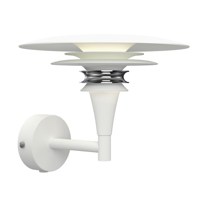 Kinkiet Diablo Ø20 cm - Matowa biel–chrom - Belid