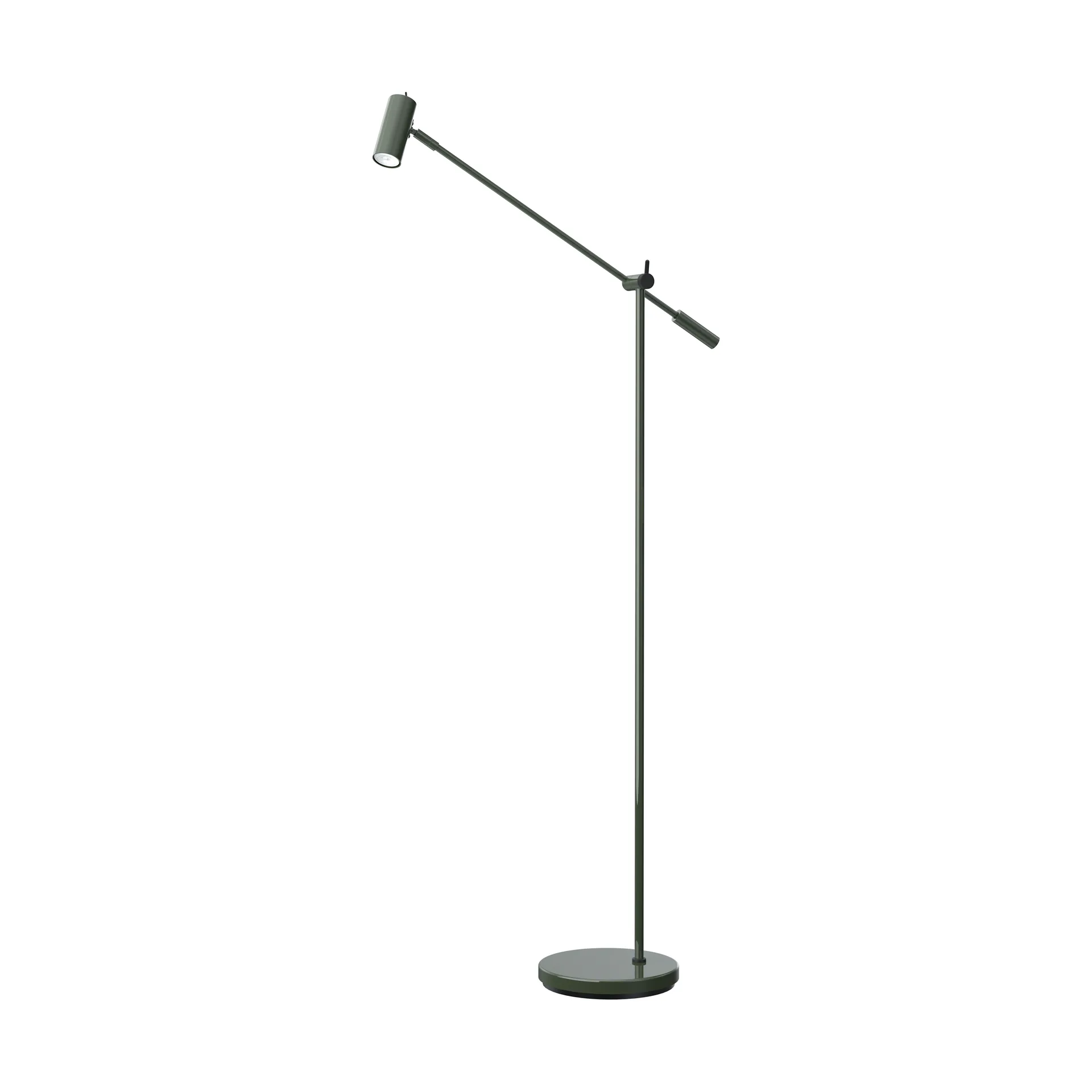 Lampa podłogowa Cato 134 cm, Blank leśno-zielony-matowa czerń Belid