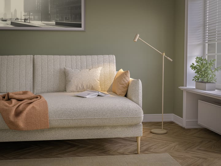 Lampa podłogowa Cato 134 cm, Nougat-mosiądz Belid
