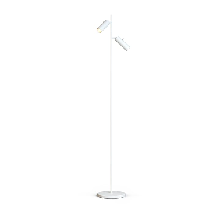 Lampa podłogowa Cato Slim podwójna - Matowa biel LED - Belid