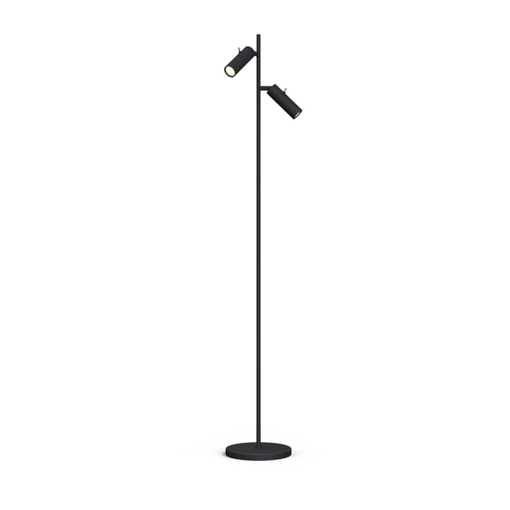 Lampa podłogowa Cato Slim podwójna - Matowa czerń LED - Belid