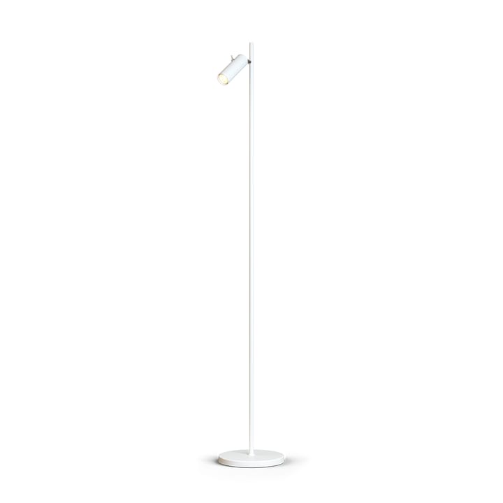 Lampa podłogowa Cato Slim pojedyncza - Matowa biel LED - Belid