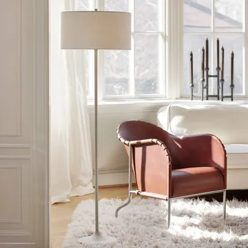 Lampa podłogowa Soft - Lniany biały-sand, Ø44x149,5 cm - Belid