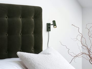 Lampa ścienna Cato - Blank leśna zieleń-matowa czerń - Belid