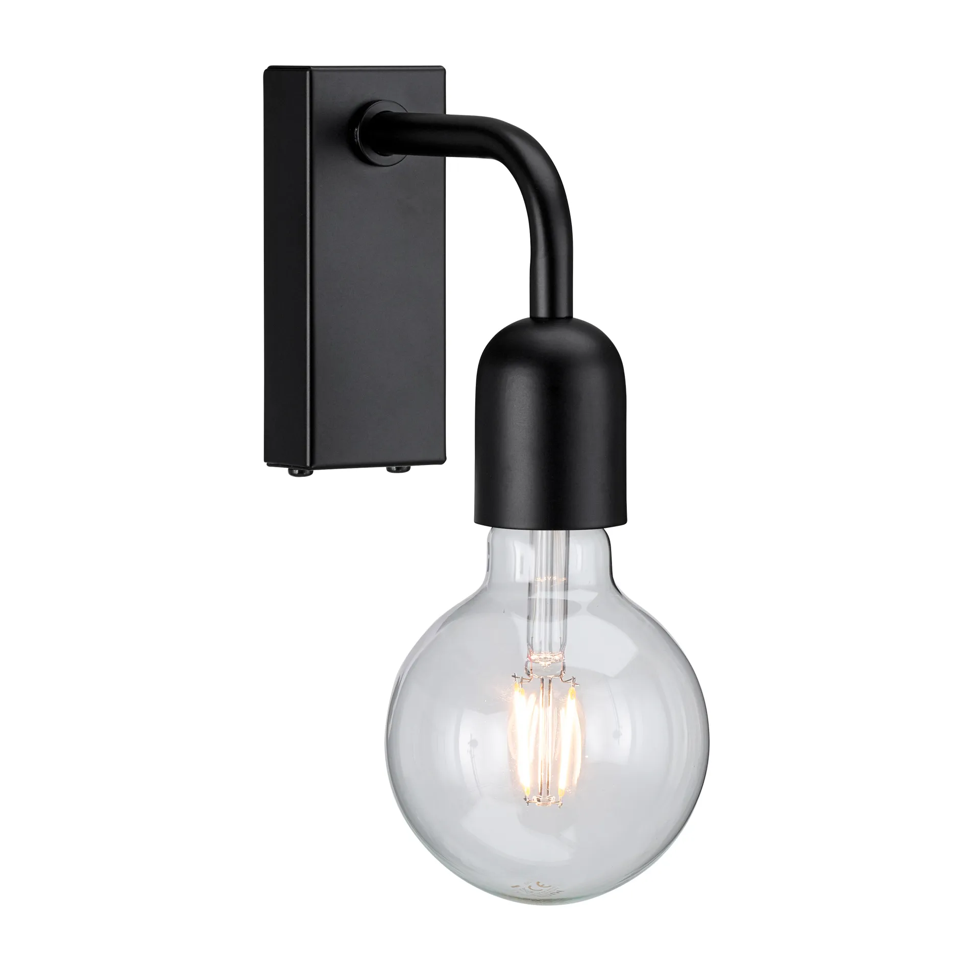 Lampa ścienna Regal 1 12,9 cm, Matowa czerń Belid