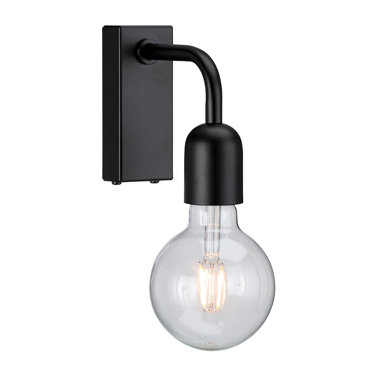 Belid Lampa ścienna Regal 1 12,9 cm Matowa czerń | Skandynawski Design | Lampy ścienne | Czarny