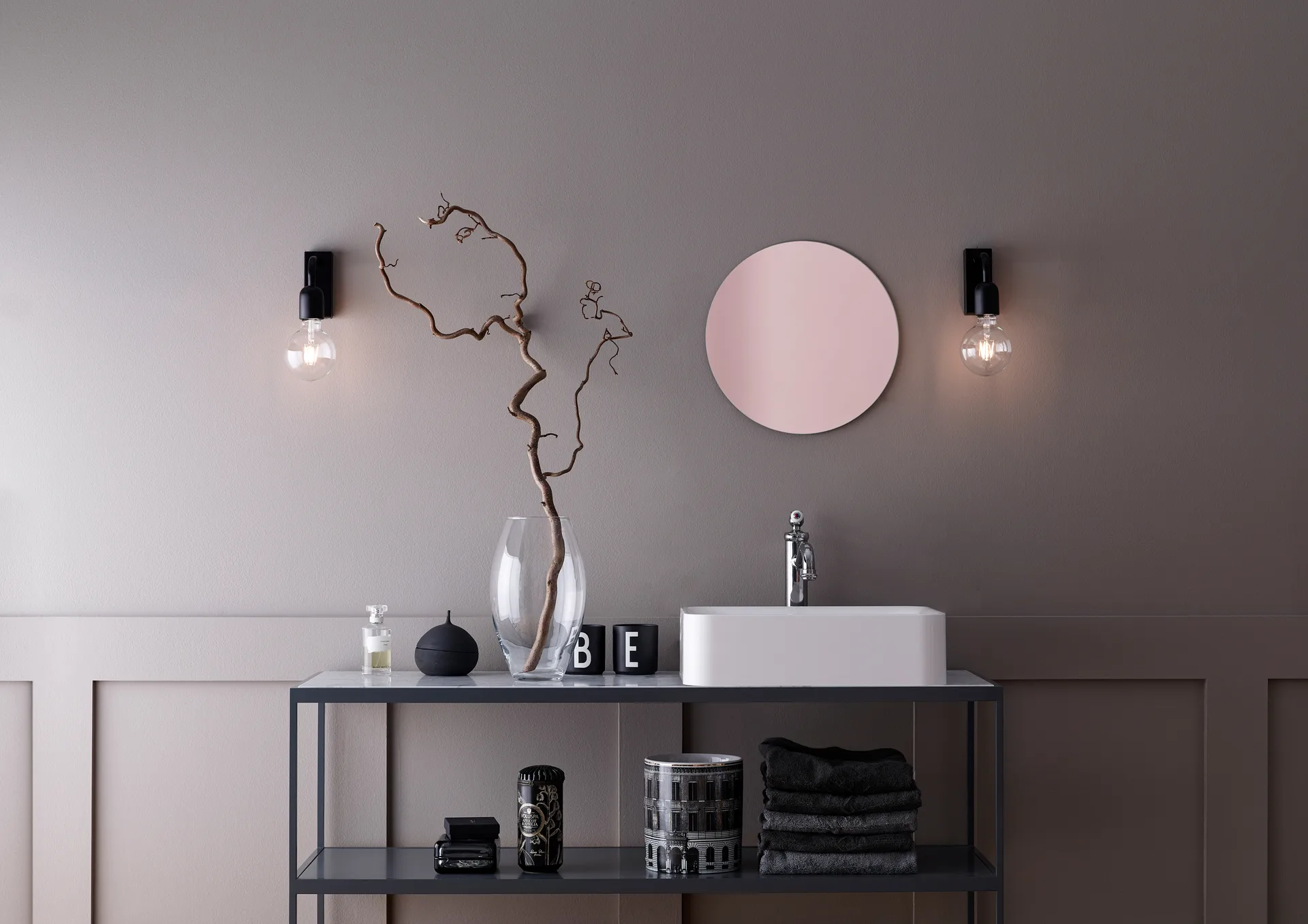 Lampa ścienna Regal 1 12,9 cm, Matowa czerń Belid