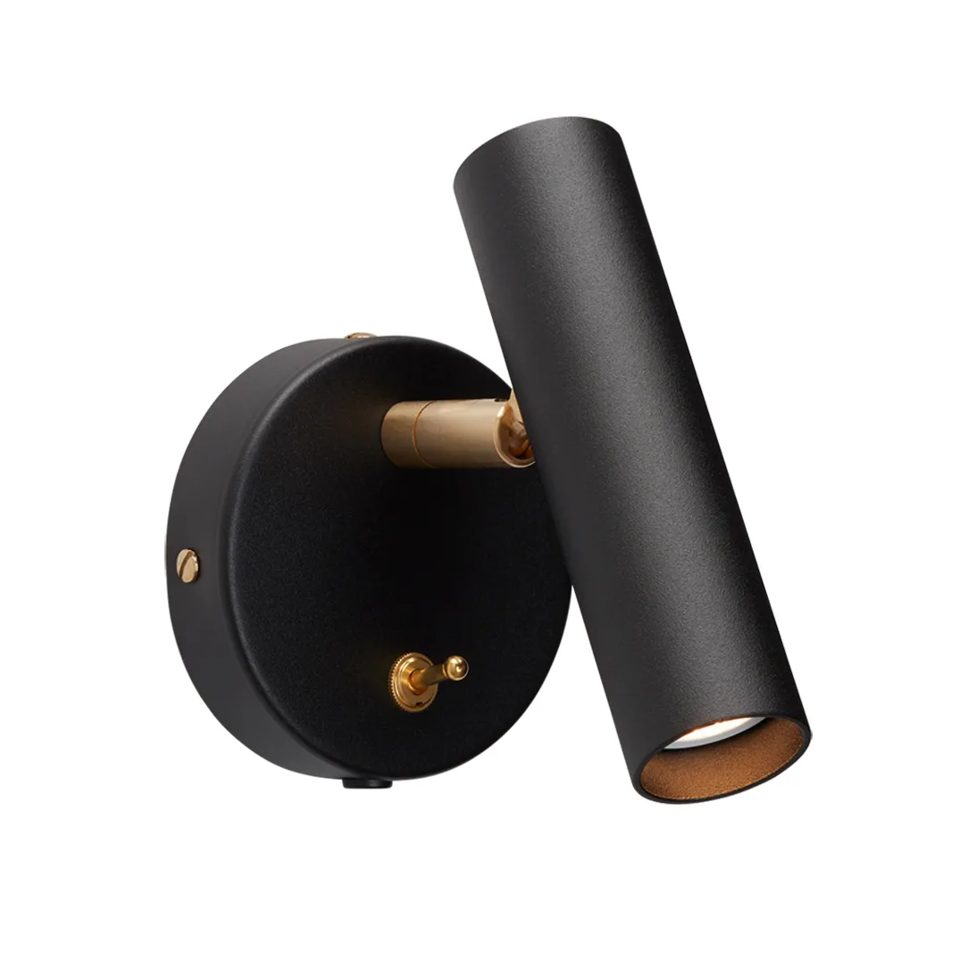 Lampa ścienna Slender, Czarny Belid