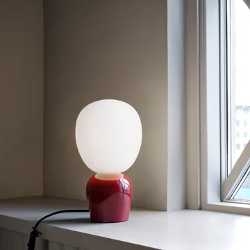 Lampa stołowa Buddy szkło opalowe - Bordowy - Belid