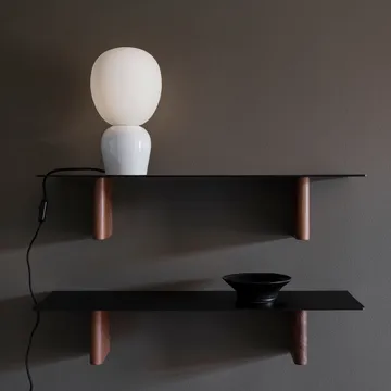 Lampa stołowa Buddy szkło opalowe - Błyszcząca biel - Belid