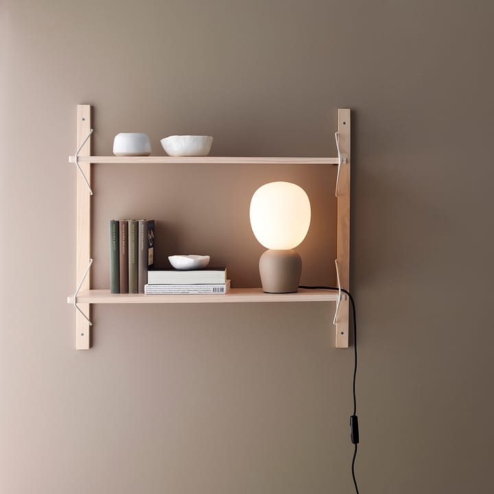 Lampa stołowa Buddy szkło opalowe, Piaskowy (beżowy) Belid