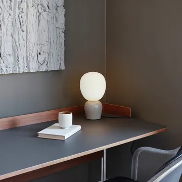 Lampa stołowa Buddy szkło opalowe - Soft greige - Belid