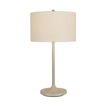 Lampa stołowa Soft - Lniany biały-sand, Ø34x64 cm - Belid