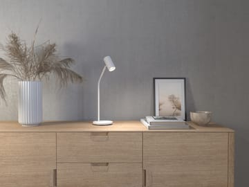 Lampa stołowa Tyson Ø5,5 cm - Biała tekstura - Belid