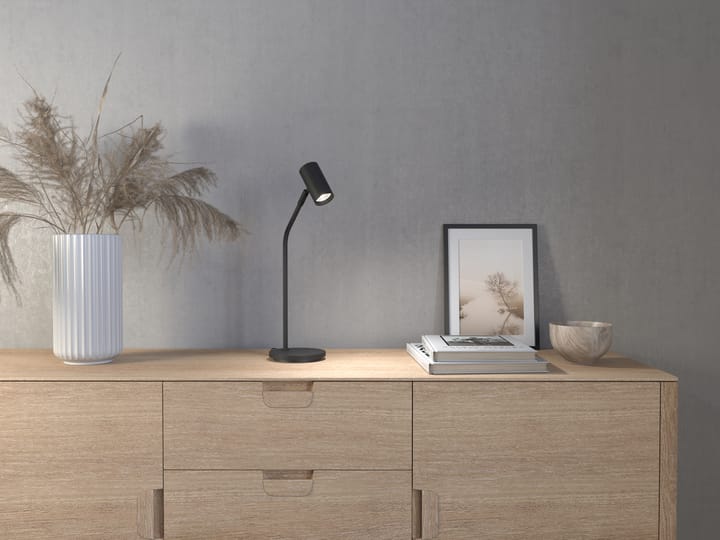 Lampa stołowa Tyson Ø5,5 cm, Czarna tekstura Belid