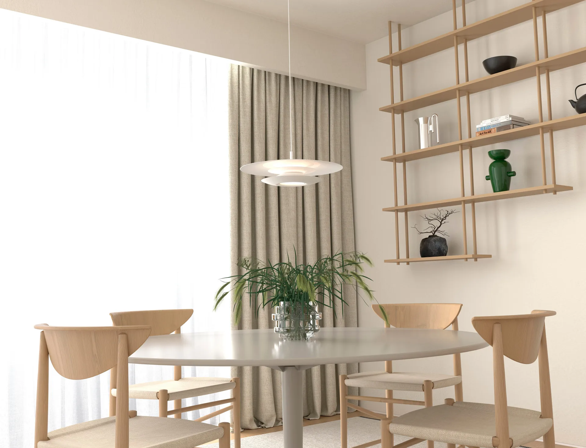 Lampa sufitowa Eclipse Ø 43 cm, biały Belid