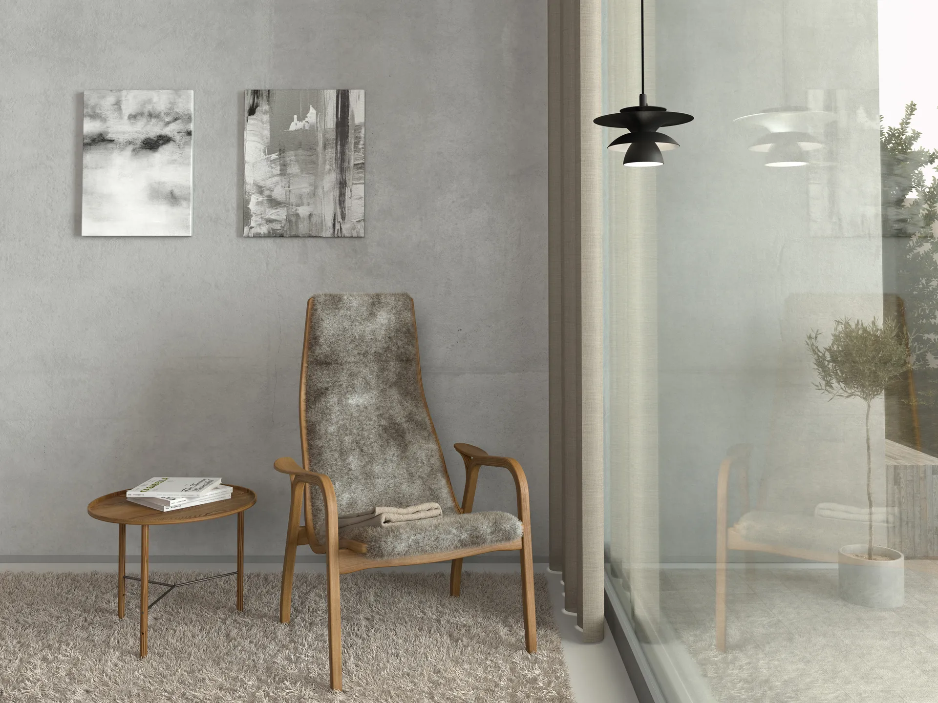 Lampa sufitowa Picasso Ø18 cm, Matowa czerń Belid