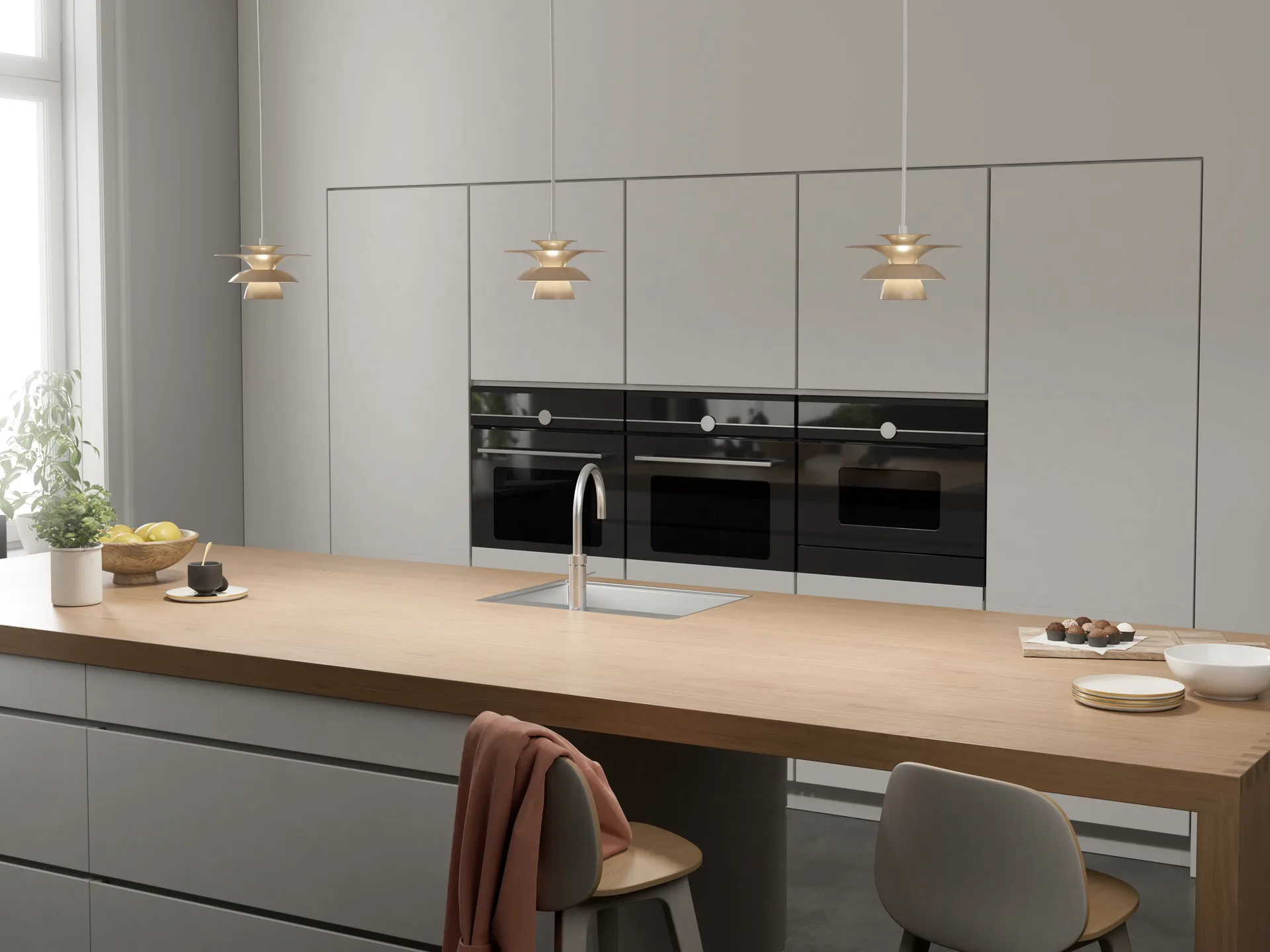 Lampa sufitowa Picasso Ø18 cm, Nougat Belid