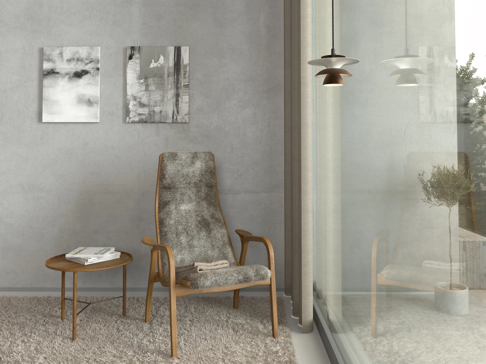 Lampa sufitowa Picasso Ø18 cm, Tleniony Belid