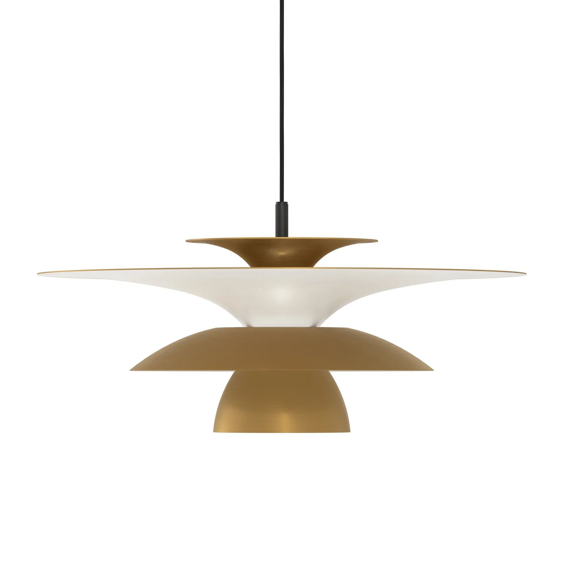 Lampa sufitowa Picasso Ø50 cm, Antyczny mosiądz Belid