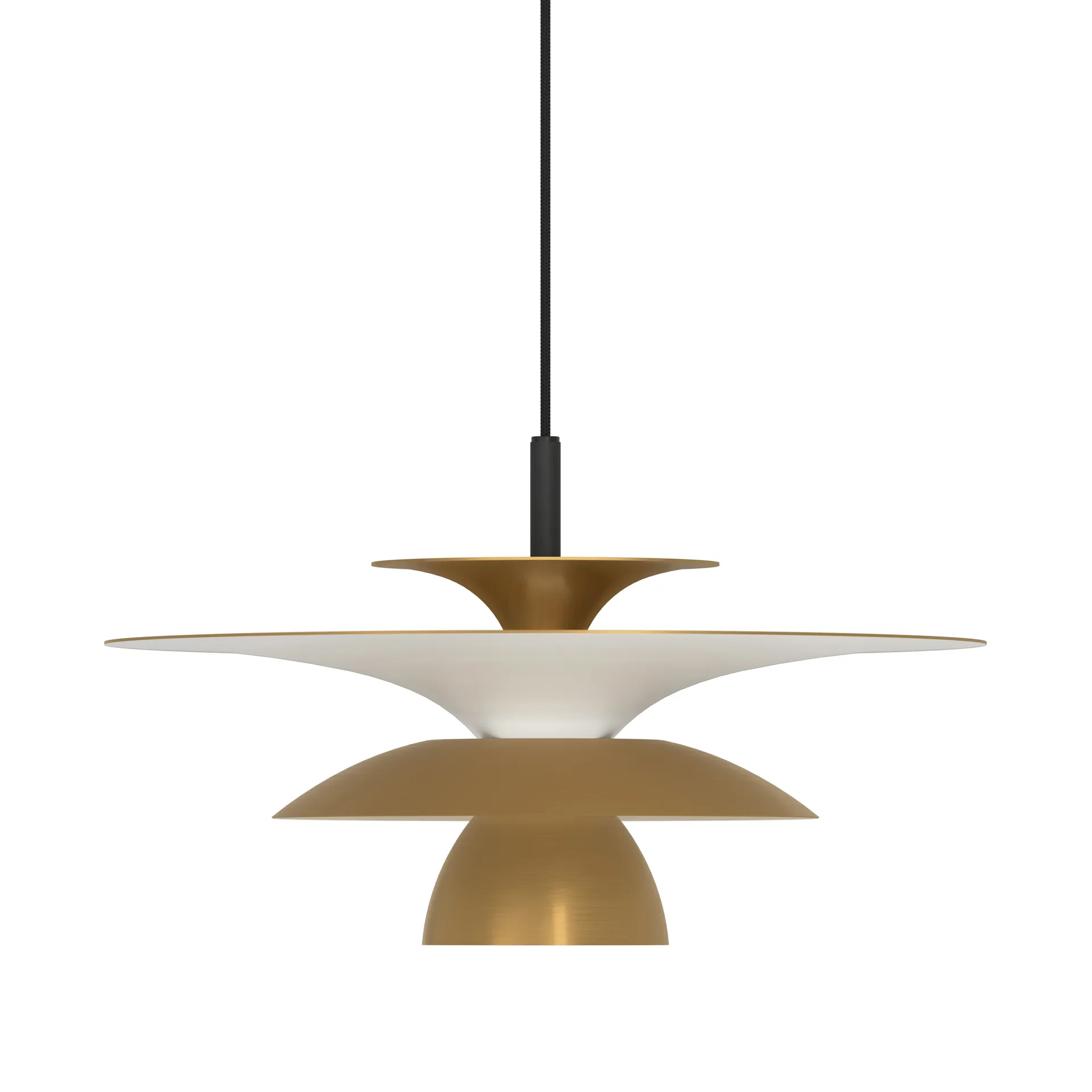 Lampa wisząca Picasso Ø38 cm, Antyczny mosiądz Belid